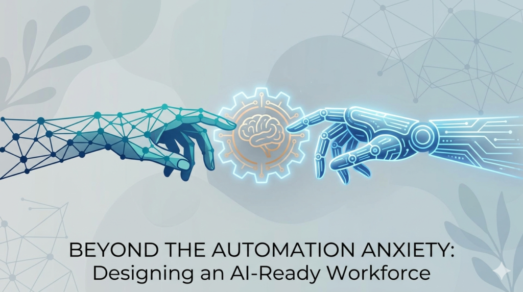 Future of Work Global South, AI Workforce Readiness, AI Upskilling Strategy, Human-AI Collaboration, Digital Skills Gap, Inclusive AI Economics.